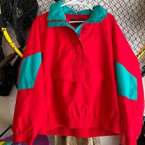 Vintage pullover ski jacket